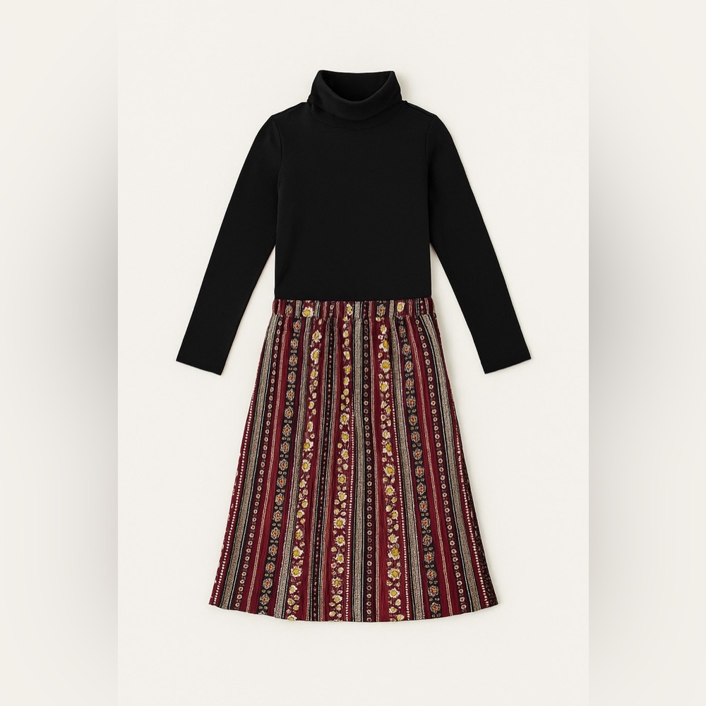 Cat & Jack Turtleneck Top + Art Class Skirt | Girls’ Outfit